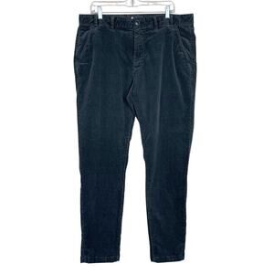 Barbour Neuston Corduroy Pants Stretch Gray Trousers Regular Fit Men's 38 x 32
